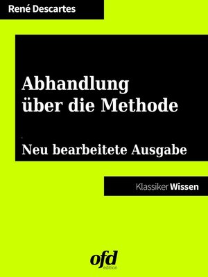 cover image of Abhandlung über die Methode
